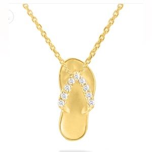 Na Hoku 14K yellow gold Hawaiian Slipper necklace 🌺